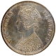 Silver One Rupee Coin of Victoria Empress of Calcutta Mint of 1900.