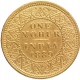 Gold One Mohur Coin of Victoria Empress of Calcutta Mint of 1889.