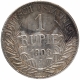 Silver One Rupie Coin of Kaiser Wilhelm II of German East Africa.