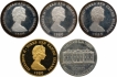 Gold and Silver Coins of Queen Elizabeth II of Commemorative issue of Lord Mount Batten.