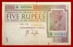 Five Rupees Bank Note of King George V Signed by J.B.Taylor of 1925.