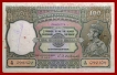 One Hundred Rupees Bank Note of King George VI Signed by C.D.Deshmukh of 1938.