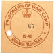 Bikaner Rajputana Prisoners of War Camp Security Pass of year 1942