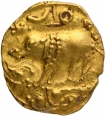 Exceedingly Rare Gold Gadyana Coin of Western Chalukyas.