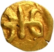 Gold Fanam Coin of Chalukyas of Kalyana.