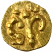 Gold One Quarter Fanam Coin of Nolambas.