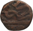 Copper One Eighth Dam Coin AH 973 of Akbar of Hadrat Delhi Mint.