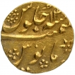 Gold Mohur Coin of Aurangazeb Alamgir of Surat Mint.