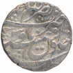 Silver One Rupee Coin of Nasrullanagar Mint of Rohilkhand.