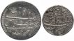 Rare Silver Rupee & Double Rupee Coin of Arkat Mint of Madras Presidency.