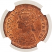 Copper One Twelfth Anna Coin of Victoria Empress of Calcutta Mint of 1894.