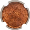 Copper One Twelfth Anna Coin of Victoria Empress of Calcutta Mint of 1895.