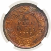 Bronze Half Pice Coin of King George V of Calcutta Mint of 1919.