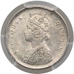 Silver Two Annas Coin of Victoria Queen of Calcutta Mint of 1862.