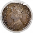 Silver Two Annas Coin of Victoria Empress of Calcutta Mint of 1897.