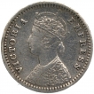 Silver Two Annas Coin of Victoria Empress of Bombay Mint of 1900.