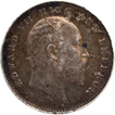 Silver Two Annas Coin of King Edward VII of Calcutta Mint of 1909.