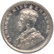 Silver Two Annas Coin of King George V of Calcutta Mint of 1911.