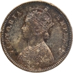 Silver Half Rupee MULE Coin of Victoria Empress of Bombay Mint of 1884.