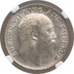 Silver Half Rupee Coin King Edward VII of Bombay Mint of 1907.