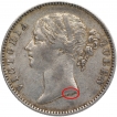 Silver One Rupee Coin of Victoria Queen of Madras Mint of 1840.