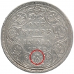 Silver One Rupee Coin of Victoria Queen of Bombay Mint of 1862.