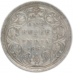 Silver One Rupee Coin of Victoria Queen of Bombay Mint of 1862.