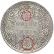 Silver One Rupee Coin of Victoria Queen of Bombay Mint of 1862.