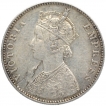 Silver One Rupee Coin of Victoria Empress of Bombay Mint of 1885.