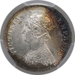 Silver One Rupee Coin of Victoria Empress of Calcutta Mint of 1901.