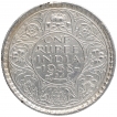 Silver One Rupee Coin of King George VI of Bombay Mint of 1938.