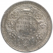 Silver One Rupee Coin of King George VI of Lahore Mint of 1945.