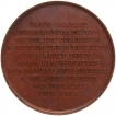 Bronze Memorial Medal of Lord George Bentinck of Great Britain.