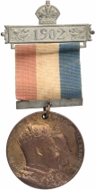 Bronze Medal of King  Edward VII and Queen Alexandra Coronation.