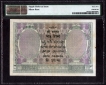 PMG Graded Extremely Rare One Hundred Rupees Note of King George V signed by J.W. Kelly of 1928.