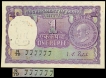 Rare Combination of Fancy Number 777777  One Rupee Note of Gandhi Birth Centenary of 1969.