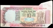 Rare Unusual Paper Cutting Error Ten Rupees Bank Note signed by R.N. Malhotra in Peacock Series.