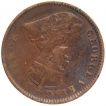 Die Rotated Copper One Quarter Anna Coin of King George V.