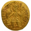 Gold Dinar Coin of Vasudeva I of Kushan Dynasty of Oesho type.