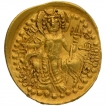 Gold Dinar Coin of Vasudeva I of Kushan Dynasty of Oesho type.