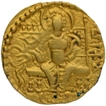 Gold Dinar Coin of Samudragupta of Gupta Dynasty of of Sceptre type.