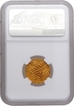 Gold Mohur coin of Akbar of Ahmadabad Dar ul Sultana Mint.