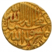 Gold Mohur Coin of Akbar of Hadrat Delhi Dar ul Mulk Mint.