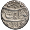 Silver One Rupee Coin of Jahangir of Burhanpur Mint.