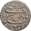 Silver One Rupee Coin of Jahangir of Lahore Mint.