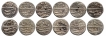 Complete Twelve Month Silver Coins of Jahangir of Patna Mint.