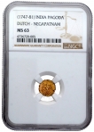 Gold Pagoda Coin of Negapatnam Mint of Indo Dutch.