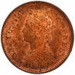 Copper Half Pice Coin of Victoria Empress of Calcutta Mint of 1895.