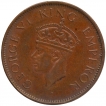 Bronze One Quarter Anna Coin of King George VI of Bombay Mint of 1941.