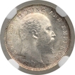 Silver Two Annas Coin of King Edward VII of Calcutta Mint of 1906.